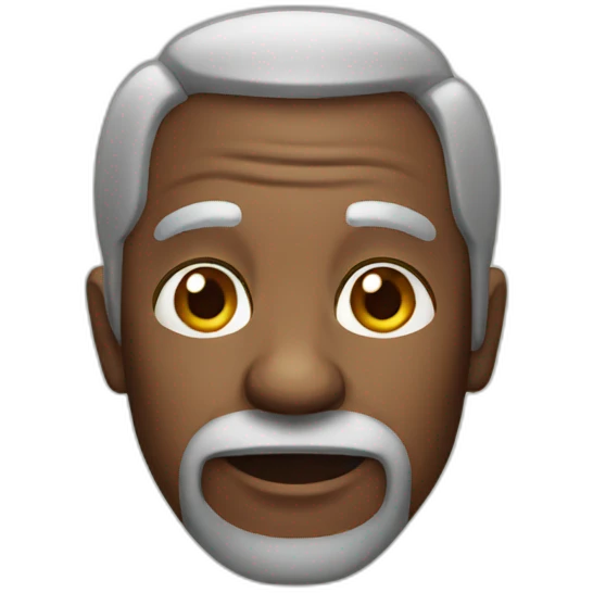 black old man emoji