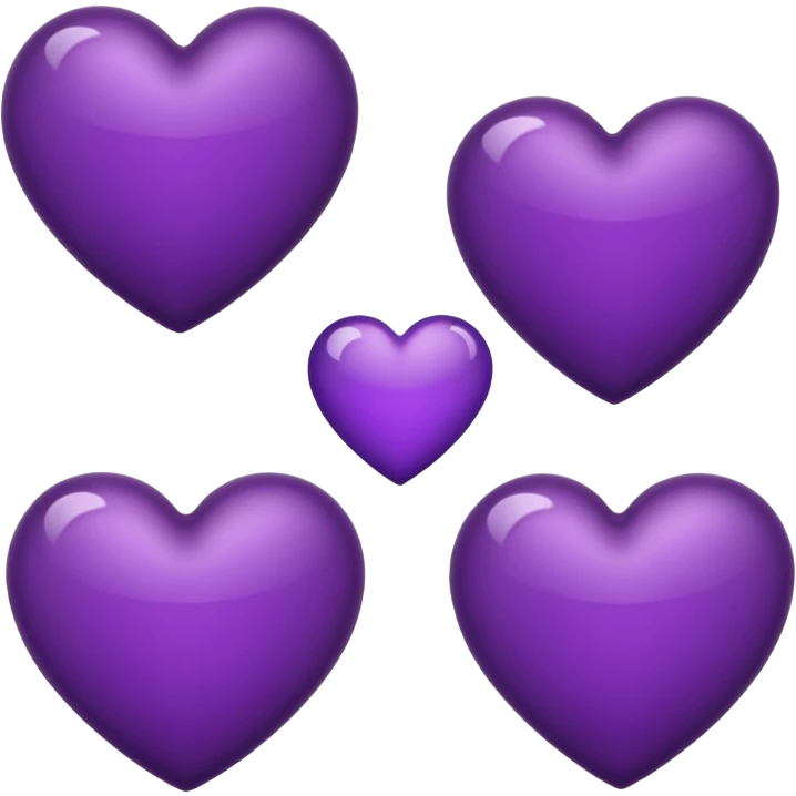 so dark purple heart  emoji