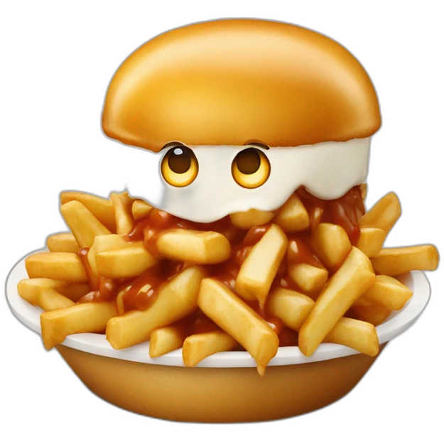 Poutine qui mange kfc emoji