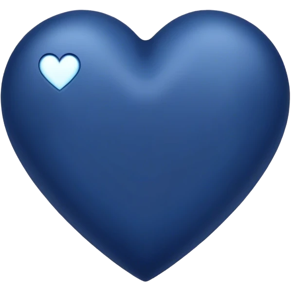 Dark blue heart  emoji