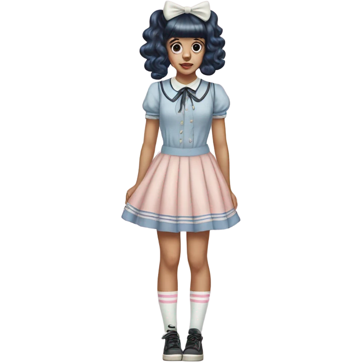 Melanie martinez in her k-12 outfit emoji