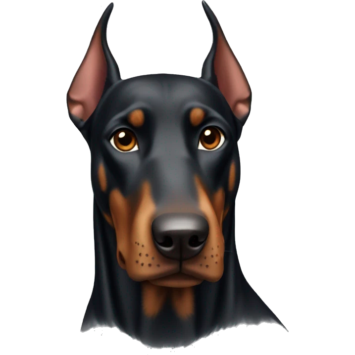 Doberman dog emoji