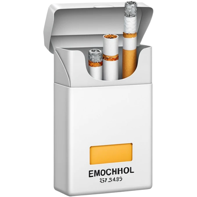Minimalistic cigarette pack emoji emoji