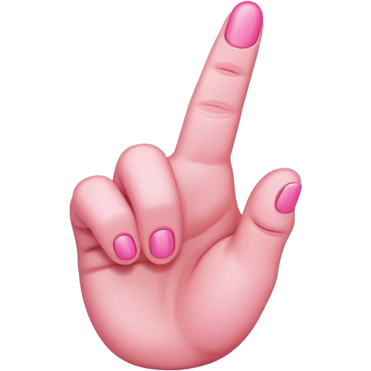 pink middle finger  emoji