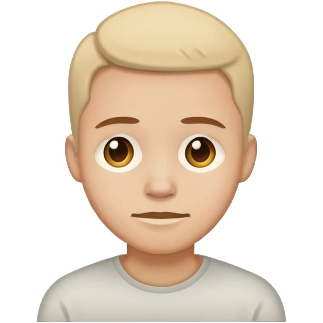 Sad but smiling emoji