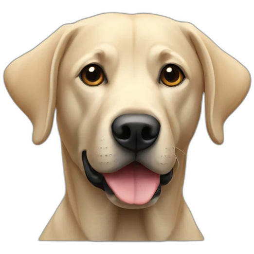 Labrador noir emoji