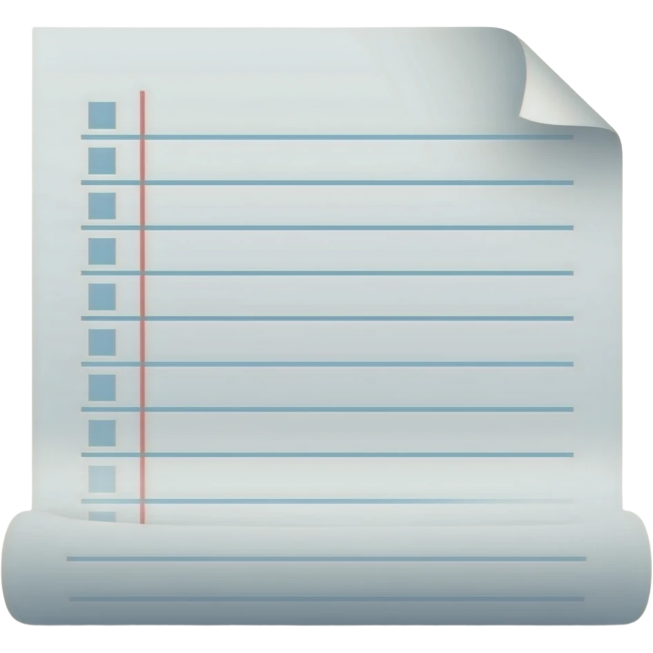 white report paper emoji