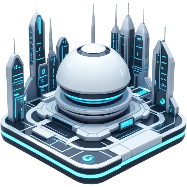 Futuristic cyber aesthetic full scenic SCENERY emoji
