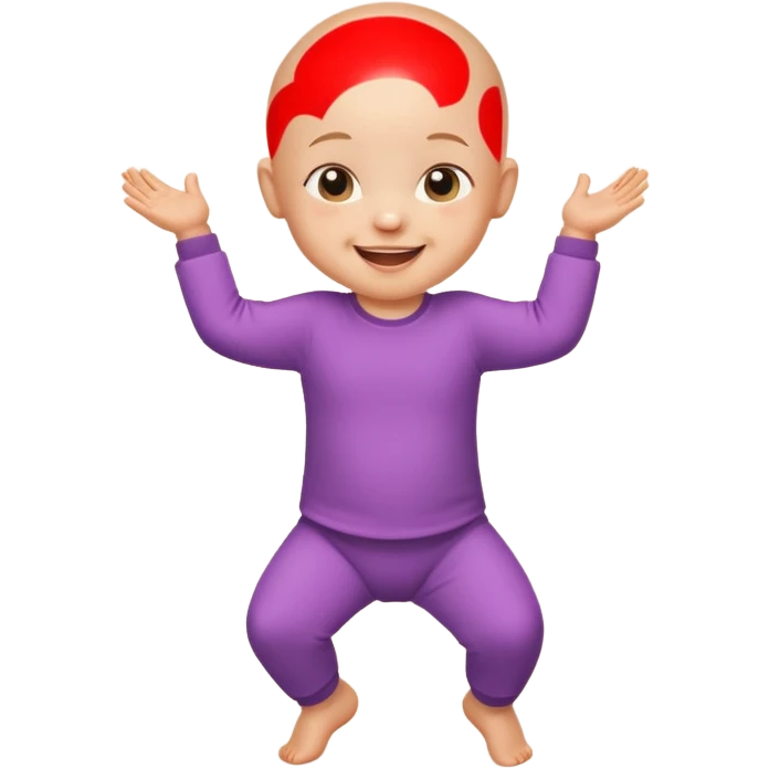 光頭bb開心跳舞 emoji