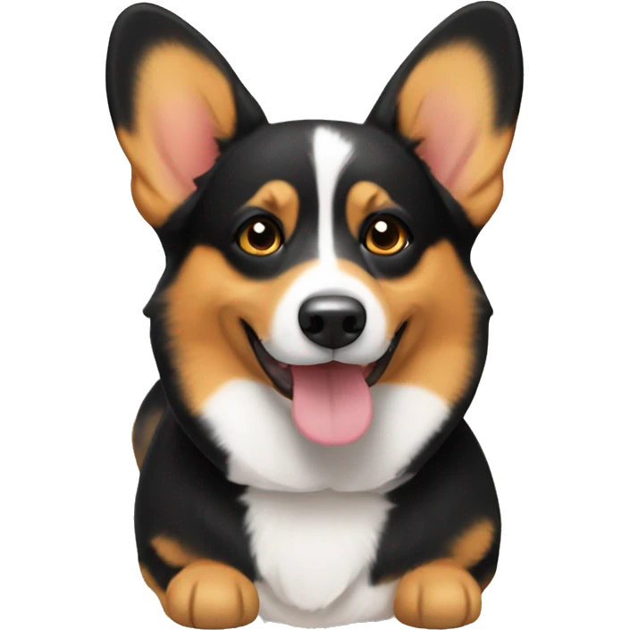 Black and tan corgi emoji