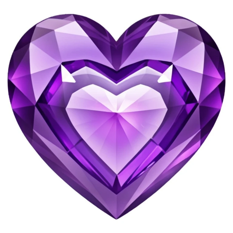 purple heart with a crystal effect emoji