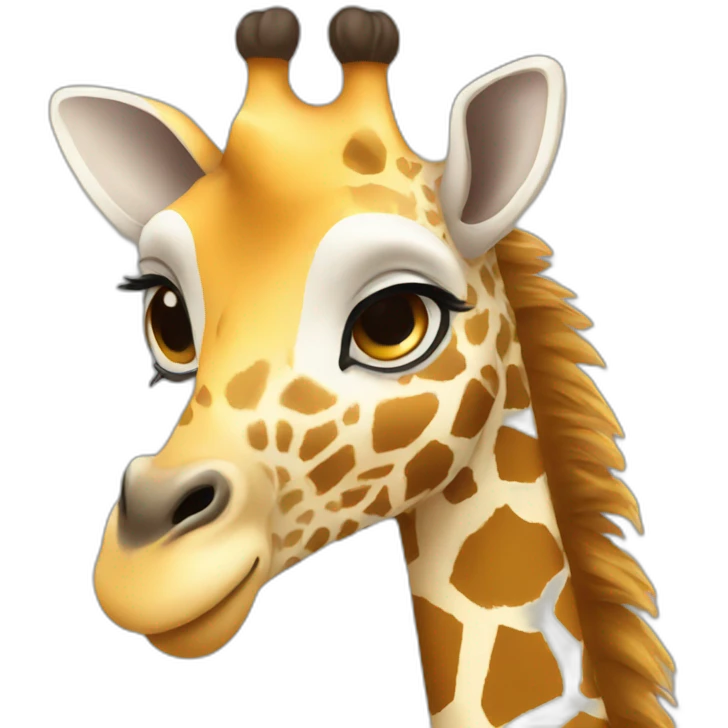 giraffe lettering emoji