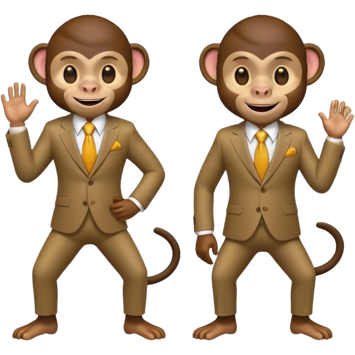 monkeys in suits emoji
