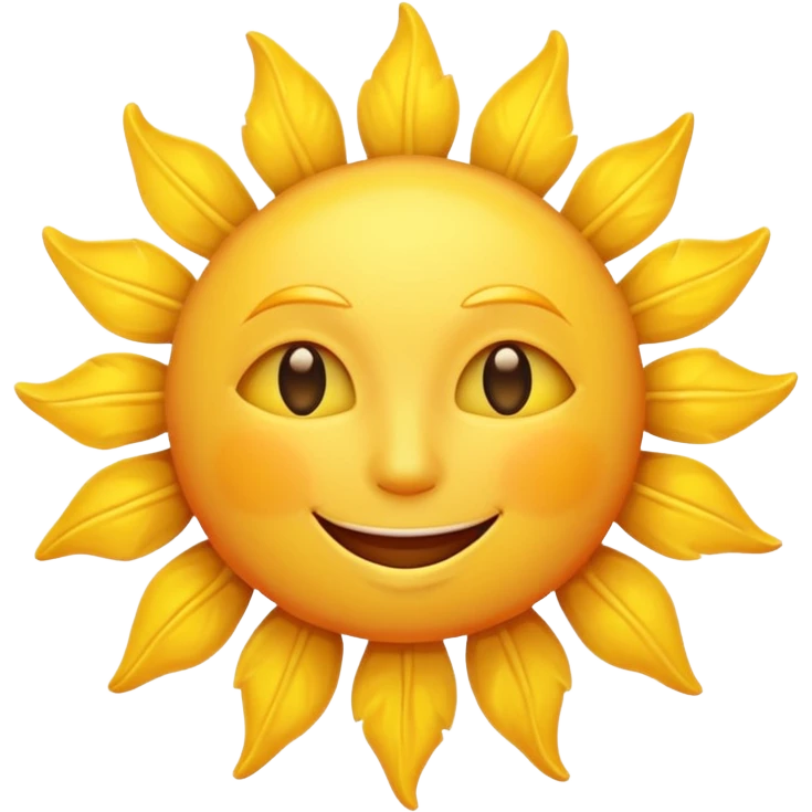 a happy sun emoji emoji