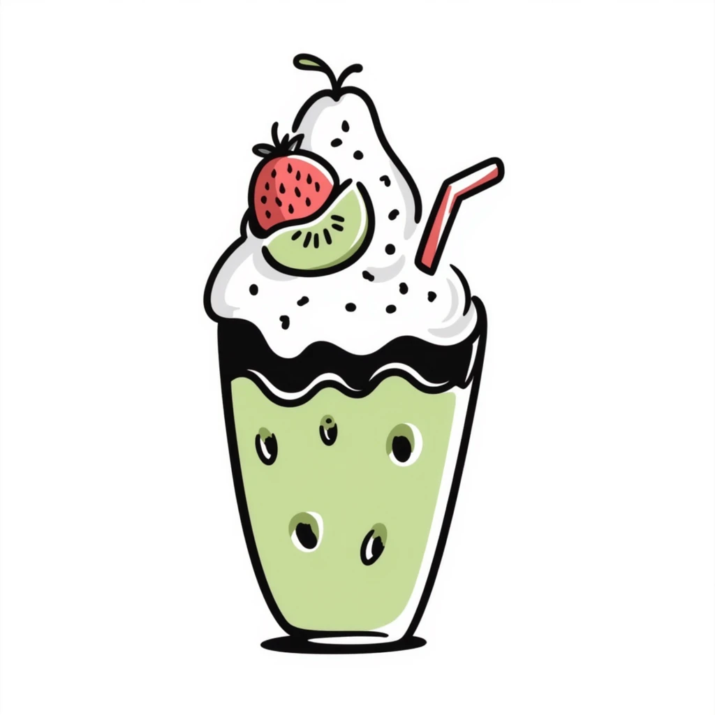 strawberry kiwi ice emoji