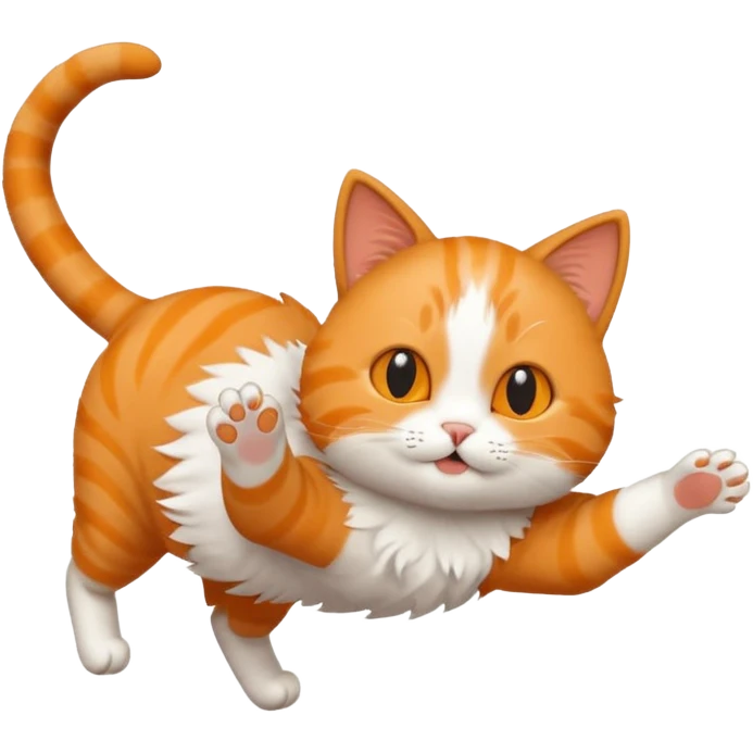 cat doing backflip  emoji