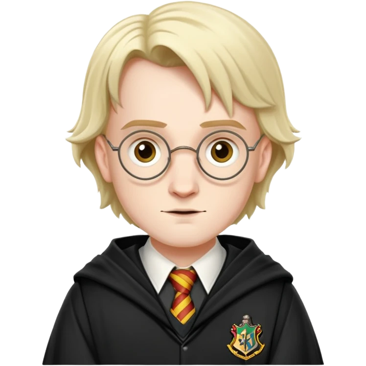 colin creevey in harry potter, wear hogwarts uniform emoji