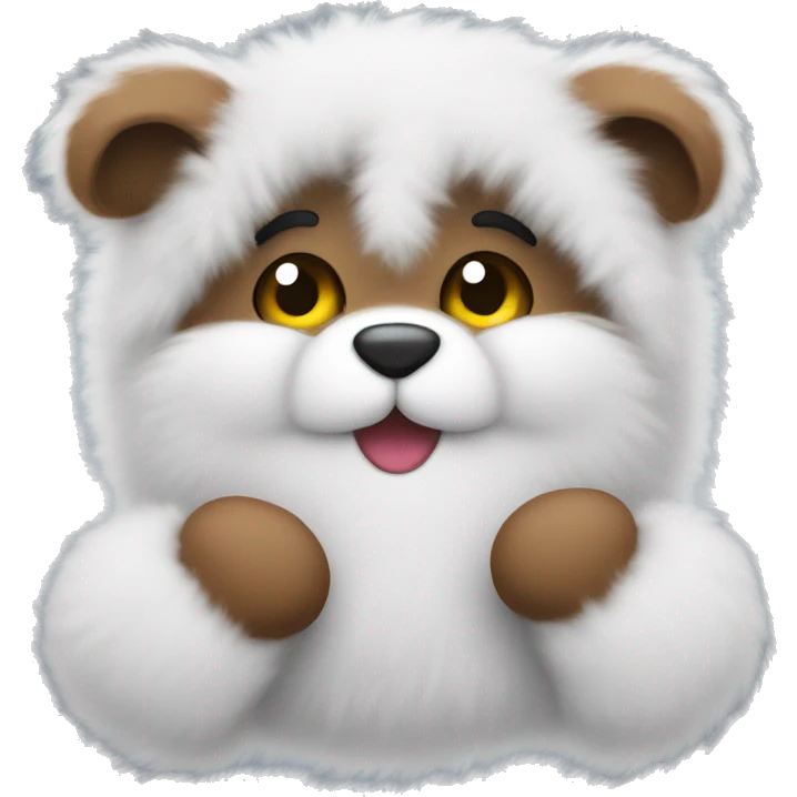 Cute fluffy mittens  emoji
