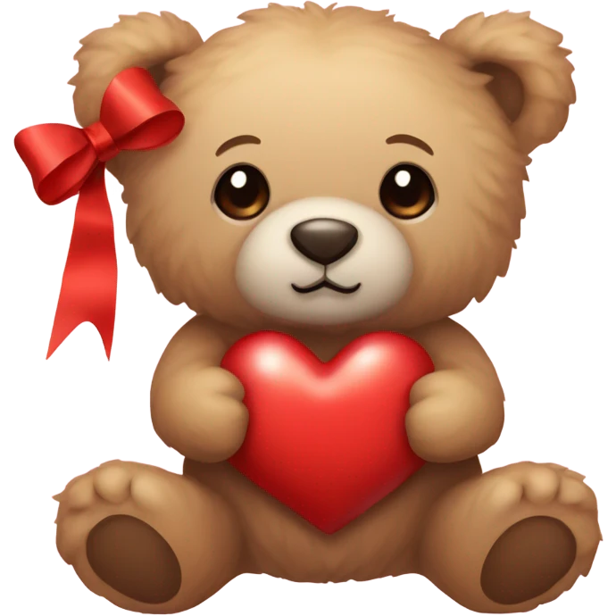 Valentine Teddy Bear emoji