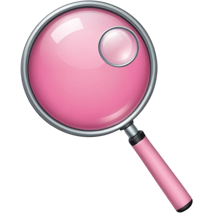 mix light pink dark pink and white girly internet with a magnifying glass emoji