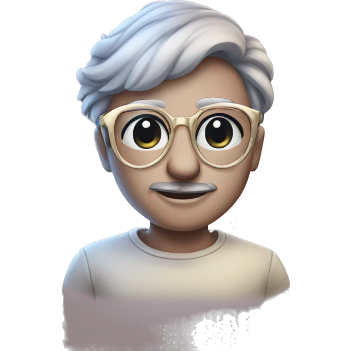 Flor con lentes emoji