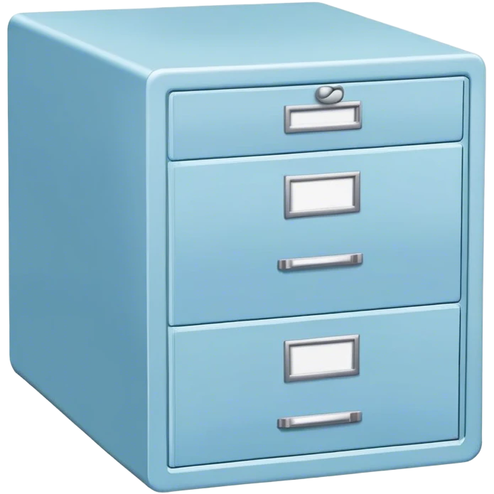 pastel blue filing cabinet emoji