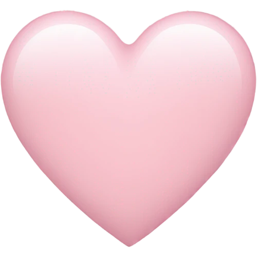 light pink heart emoji