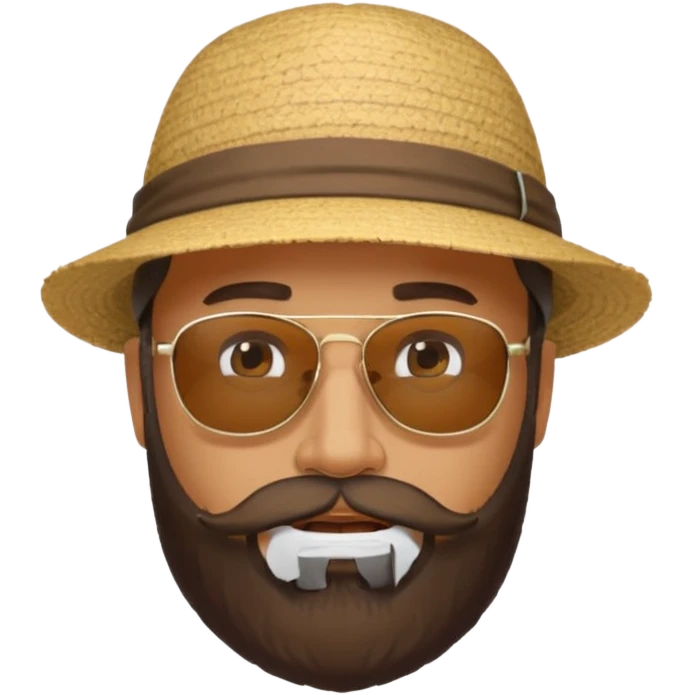 A beard man emoji