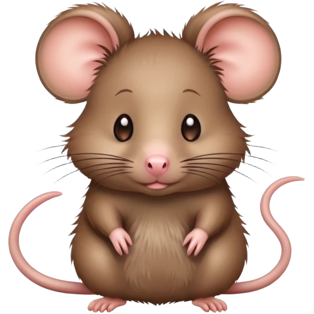 Rat with big pig tails emoji