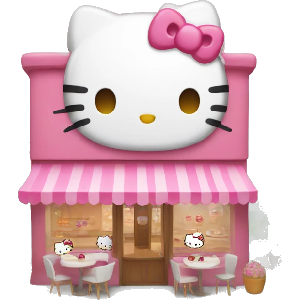 Hello kitty cafe emoji