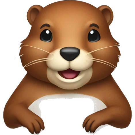 beaver says hi emoji