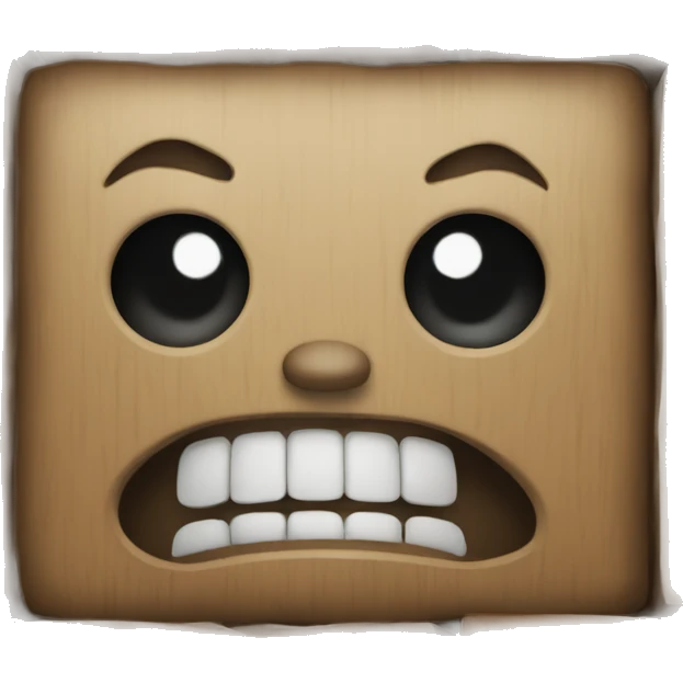 Scary block emoji