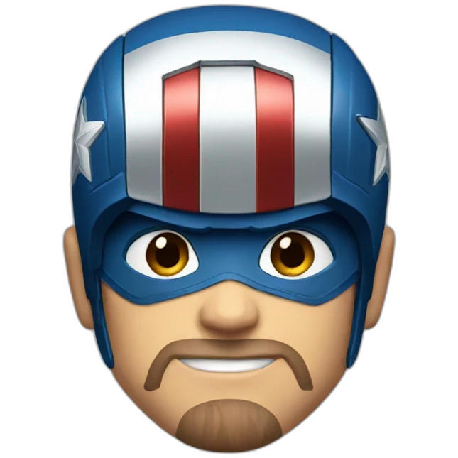 Captain America face emoji