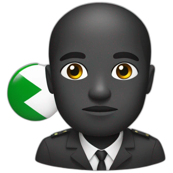 Noir du Congo avec un blanc algerien emoji