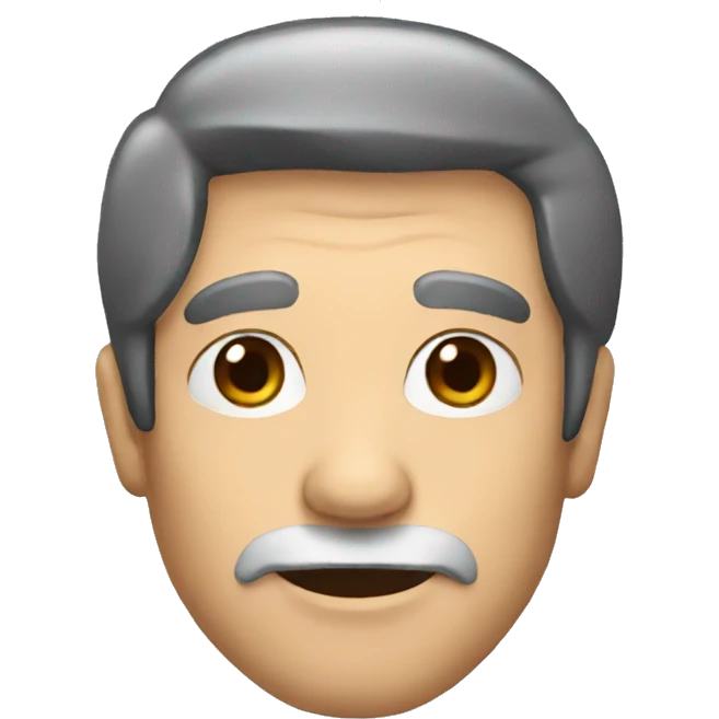 old man with black hair emoji