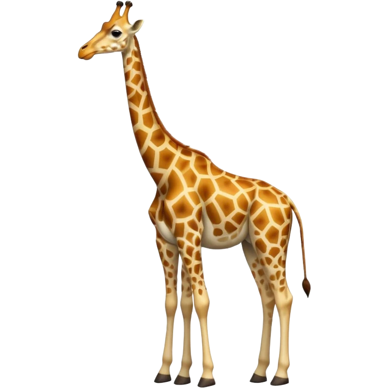 full body of giraffe, front view emoji
