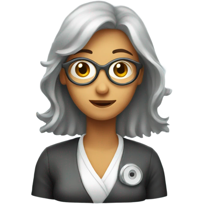 Women who watch microscopy emoji