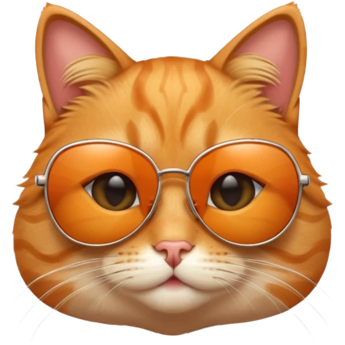 cat wearing sunglasses, playful expression emoji