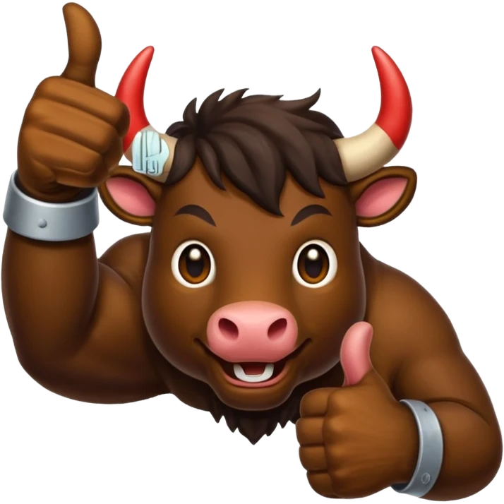 Emoji like (thumbs up) bull's hoof emoji