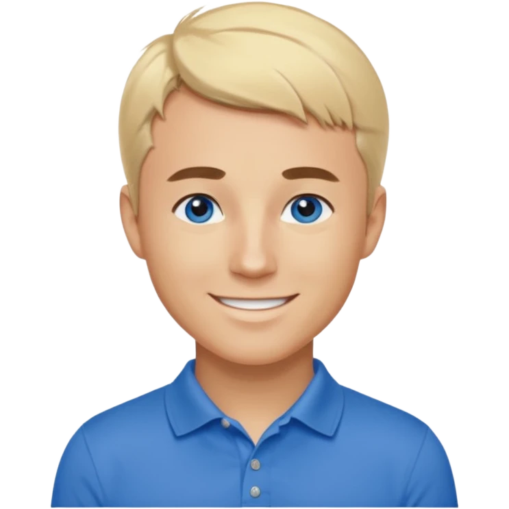 Charlie kirk with blonde hair and Blue eyes on epstein island but make hi really look like Charlie kirk emoji