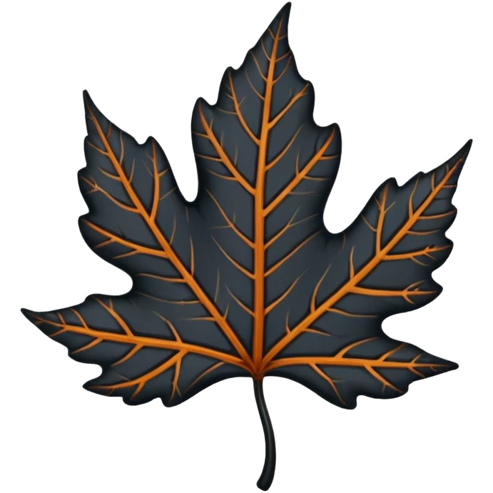 do this emoji “🍂” but black with a white backgroujd emoji