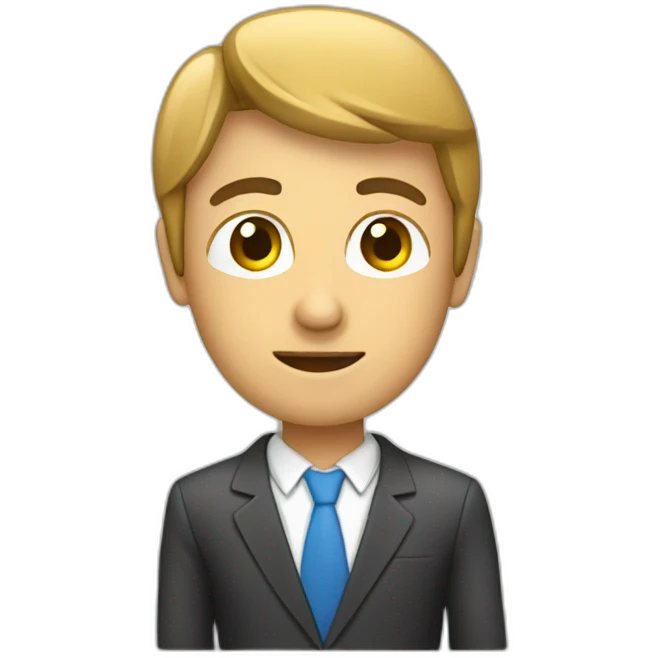 Persona analizando sus finanzas personales emoji