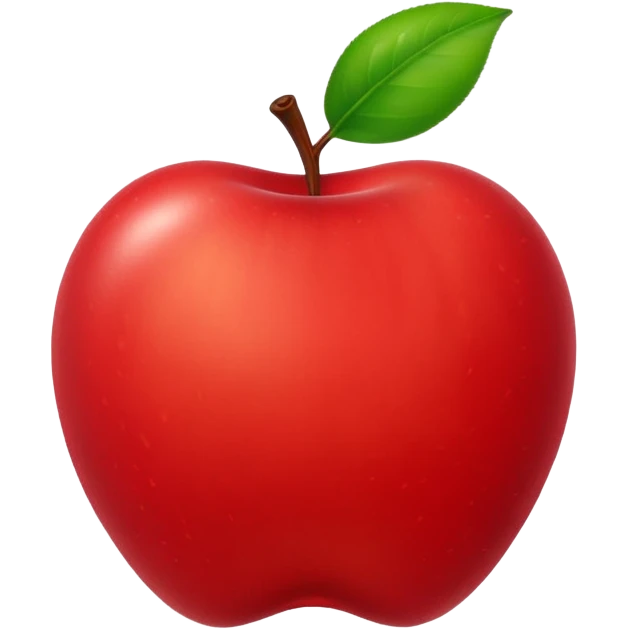 Apple emoji with a worm coming out emoji