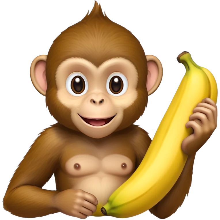 Monkey with 1 arm and a banana emoji