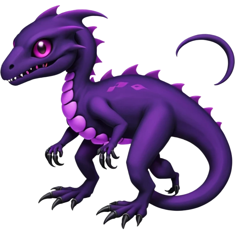 Evil Spooky Salandit-Duskull-Noibat-Fakémon-hybrid-creature (full body)  emoji