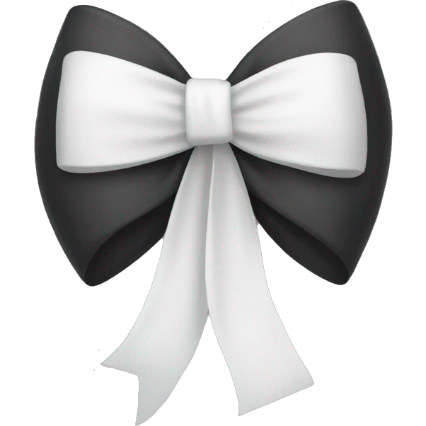 simple white bow emoji