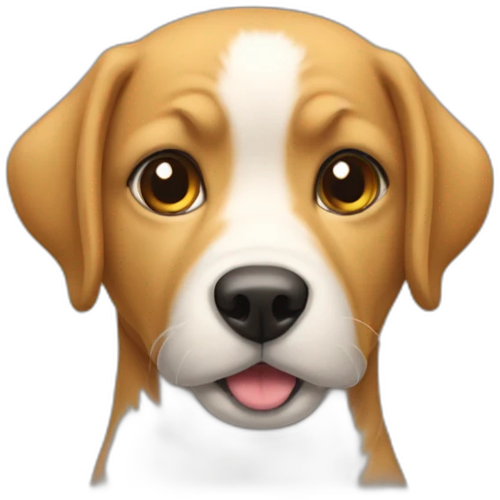 Chien sur chat emoji