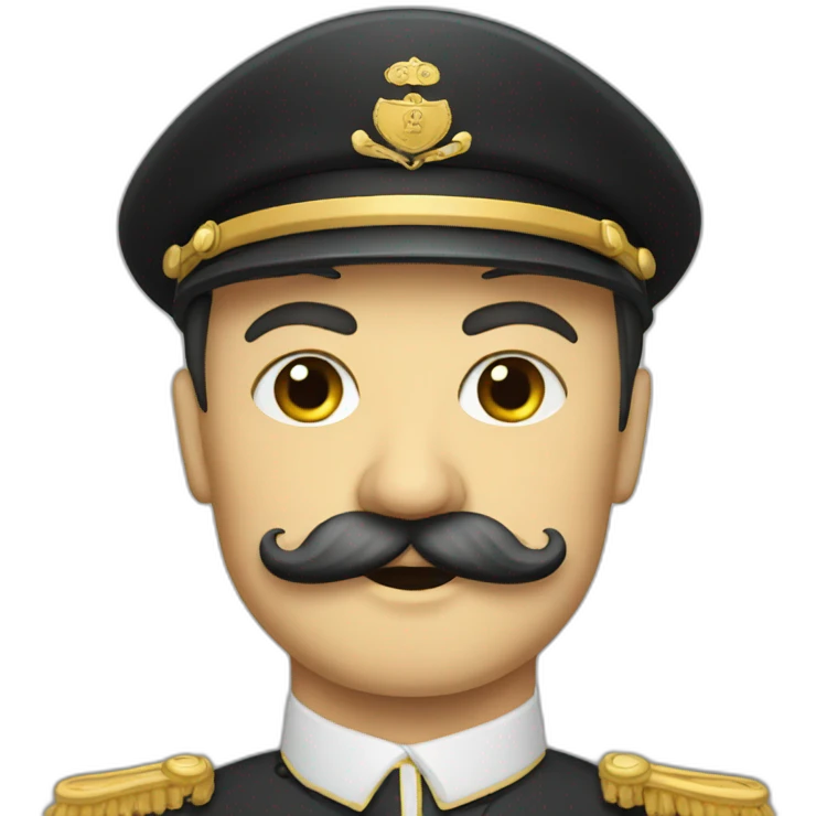 German autocrat with moustache emoji