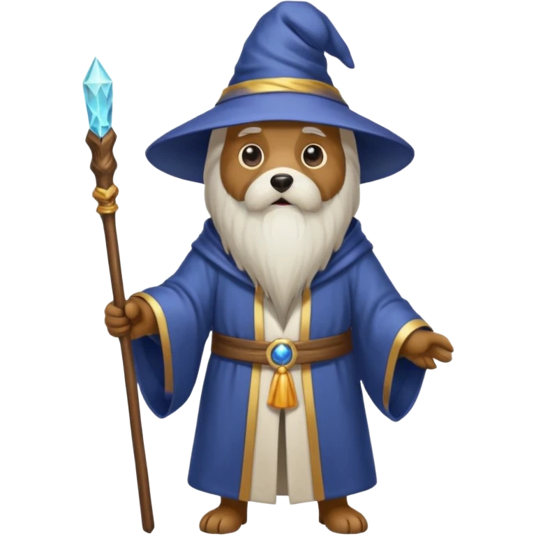 Dog wizard emoji