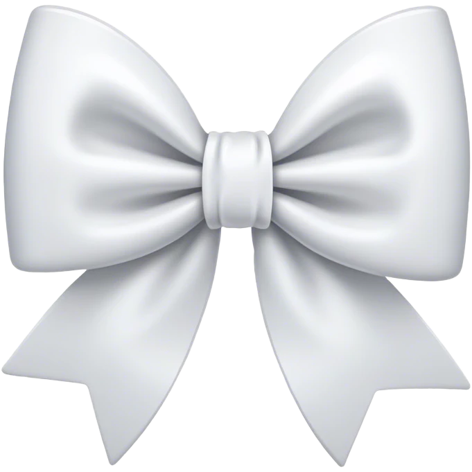White bow emoji